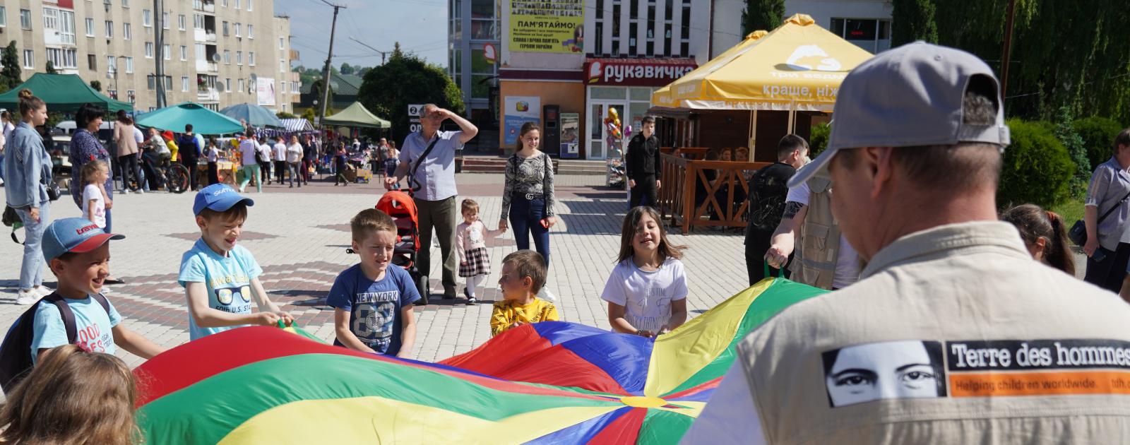 psycho-social activity with children affected by the war in Ukraine, Summer 2022